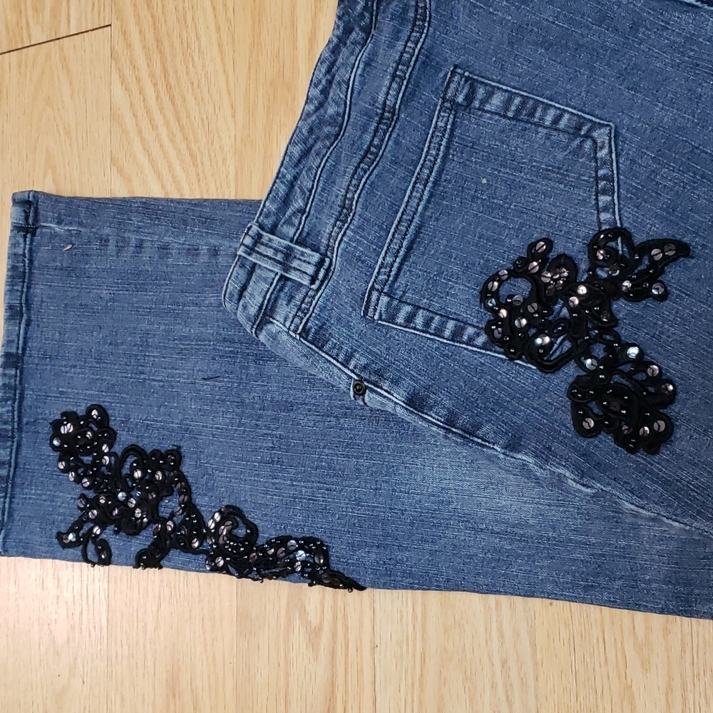 INC  size 6 denim with pattern - Picture 5 of 5